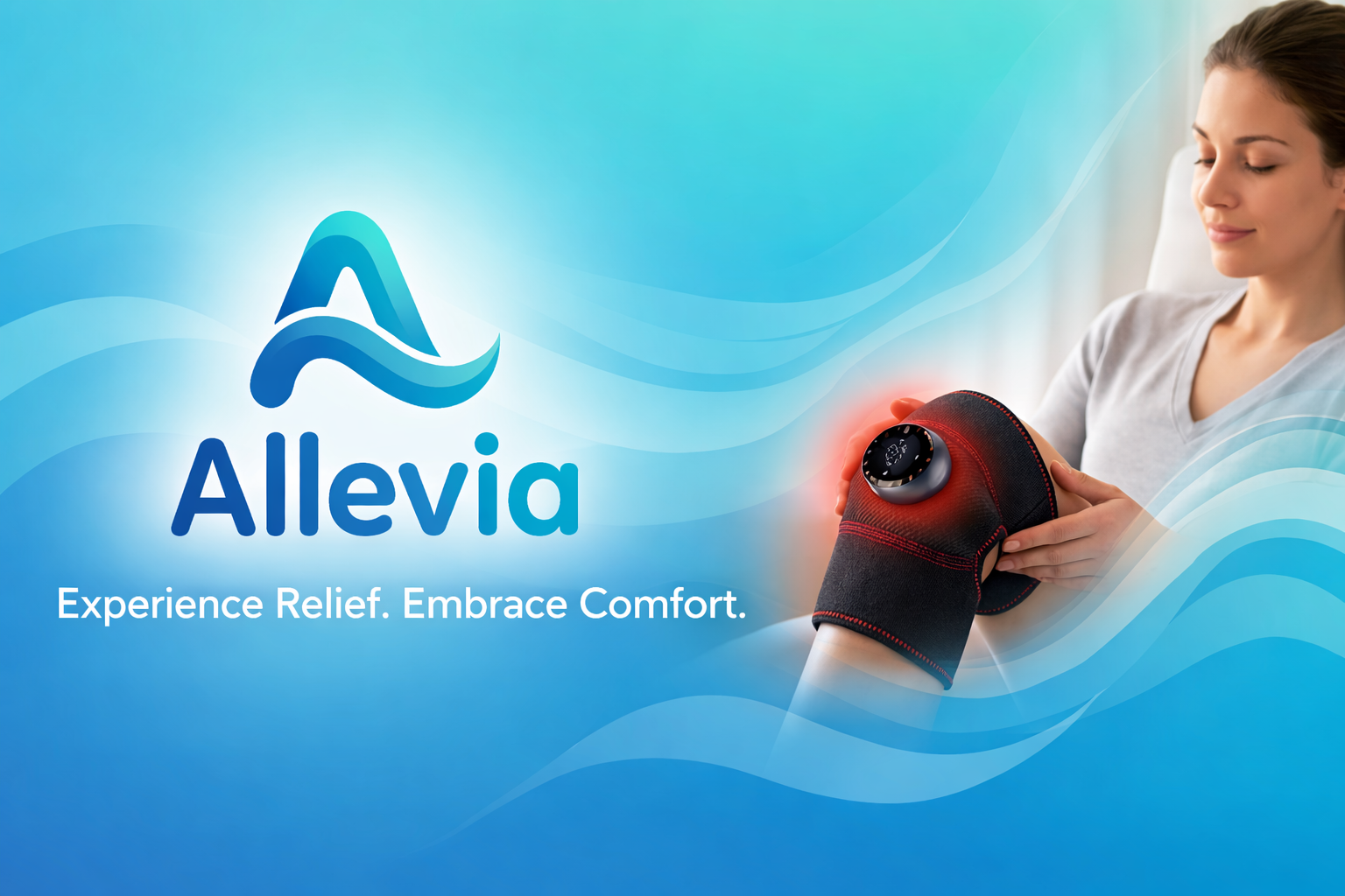 Allevia Heated Knee Massager | Soothing Relief at Home